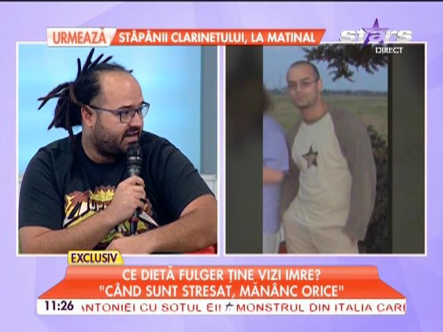 "Dieta fulger" a lui Vizi Imre: "C&acirc;nd sunt stresat măn&acirc;nc tot, m&acirc;n&acirc;nc şi frigiderul!"