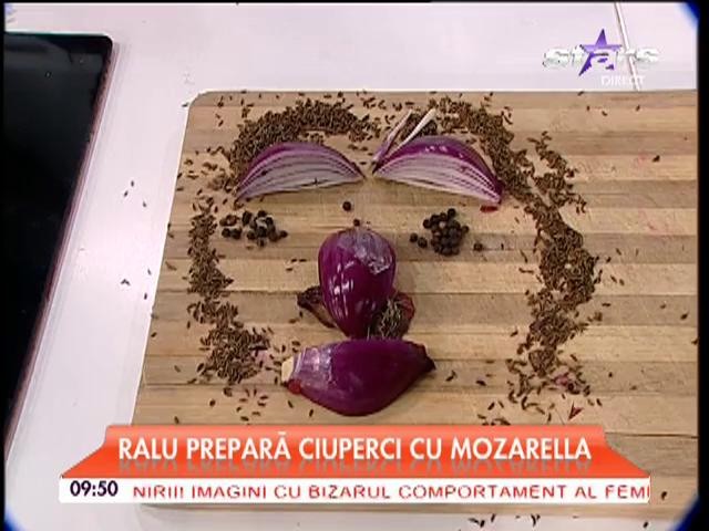 Raluca găteşte ciuperci umplute