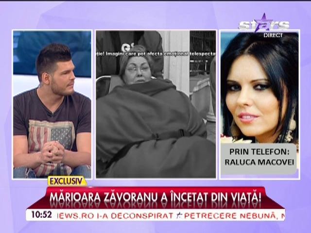 Prima reacţie a Ralucăi Macovei, cea mai bună prietenă a Oanei, după moartea Mărioarei Zăvoranu