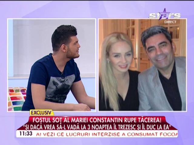 Fostul soţ al Mariei Constantin, declaraţie uluitoare: "Marcel Toader e ur&acirc;t"