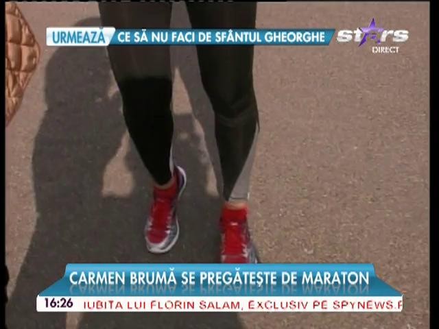 Carmen Brumă se pregăteşte de maraton