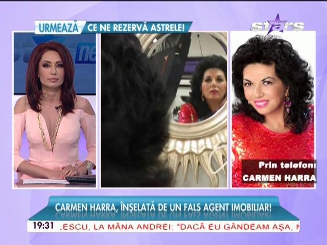 Carmen Harra, &icirc;nşelată de un fals agent imobiliar: "Mi-a spus că dacă sunt fraieră, nu mai am casă!"