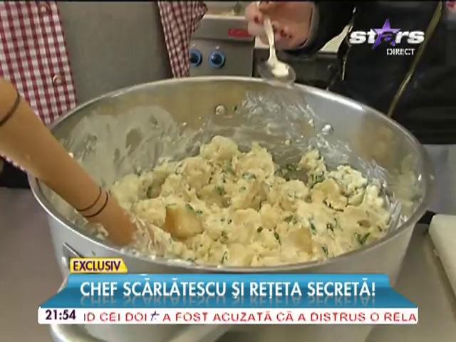 Chef Scărlătescu a pregătit cea mai bună reţetă de cartofi zdobiţi: "C&acirc;nd faci m&acirc;ncare din suflet, toată lumea o să te iubească!"
