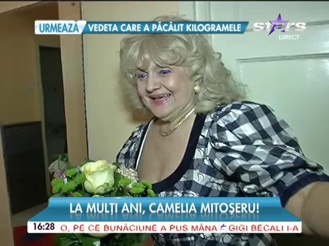 Camelia Mitoşeru a avut parte de o surpriză frumoasă de ziua ei: "Vai de mine ce emoţionată sunt!"