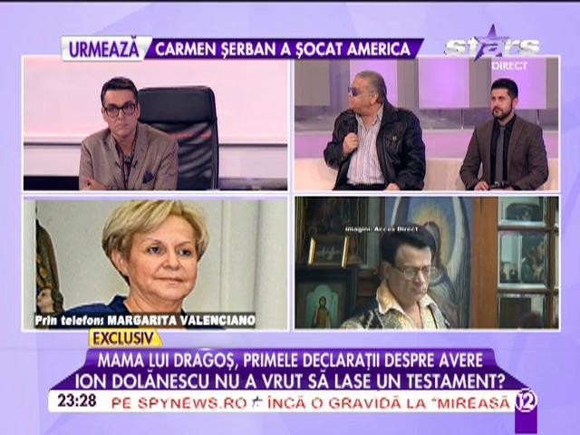 Mama lui Dragoş Dolănescu, primele declaraţii despre &icirc;mpărţirea averii: "&Icirc;nainte să moară Ion, e posibil că el să fi lăsat ceva scris, dar Ionuţ a luat tot!"