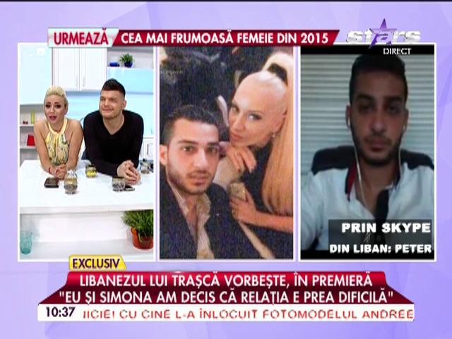 Primele declaraţii ale libanezului Simonei Traşcă: "Era o relaţie dificlă"