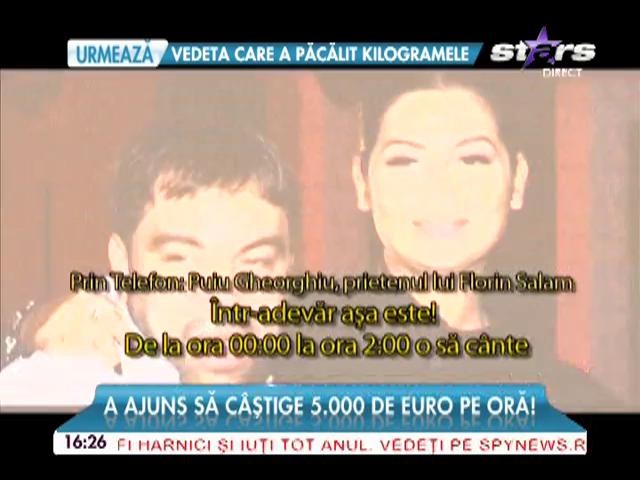 Florin Salam, fabrică de bani!  A ajuns să c&acirc;ştige 5.000 de euro pe oră!