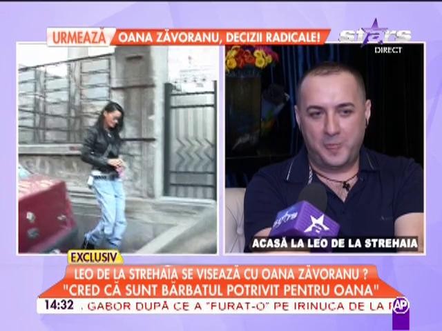 Leo de la Strehaia se visează cu Oana Zăvoranu: "Îmi plac femeile mai nebune, mai paranoice!"