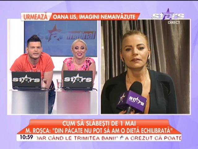 Nu măn&acirc;ncă sănătos, dar are o siluetă de invidiat! Mariana Roşca: "Nu pot să am o dietă echilibrată!"