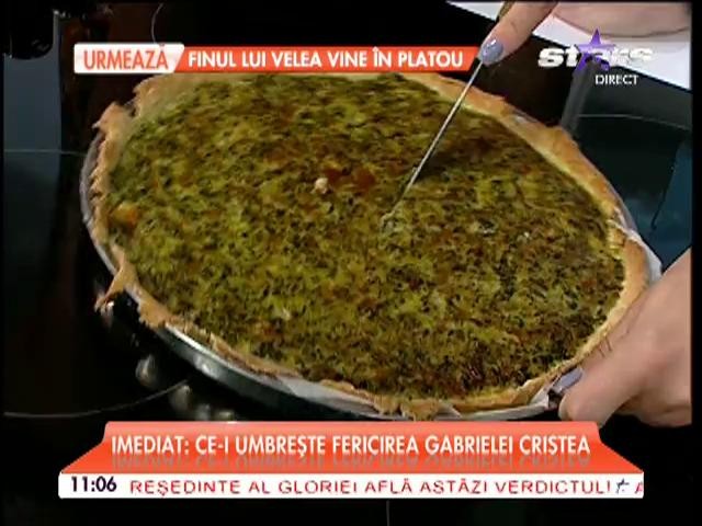 Raluca a gătit cel mai Quiche cu spanac