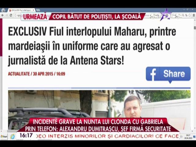 Explicaţia penibilă a şefului firmei de securitate! Ce spune despre abuzurile comise la cununia Gabrielei Cristea asupra echipei Antena Stars