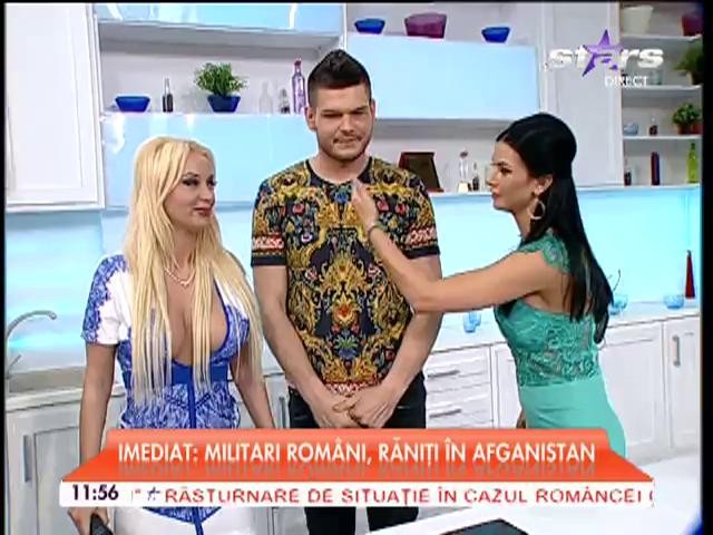 Moment pasional, &icirc;n direct! Simona Traşcă l-a sărutat pe Răzvan Botezatu
