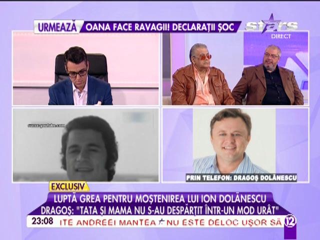 Dragoş Dolănescu i-a transmis un mesaj lui Ionuţ: "Trebuie să &icirc;mi dai ce este al meu"