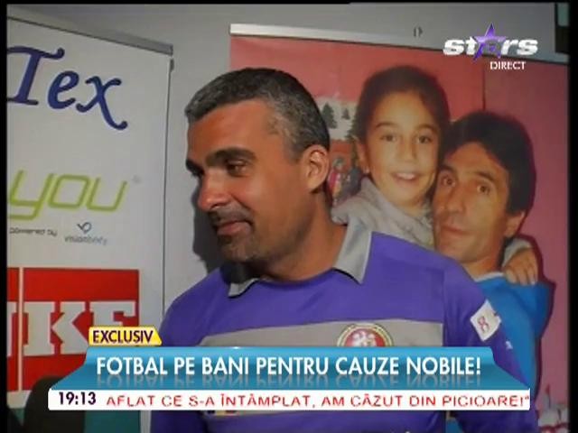 Fotbal pe bani pentru cauze nobile! Meci caritabil pentru fetiţa lui Iosif Rotariu!