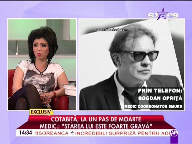 Ce spun medicii despre starea lui Gabriel Cotabiţă! Ultimele informaţii despre artist!