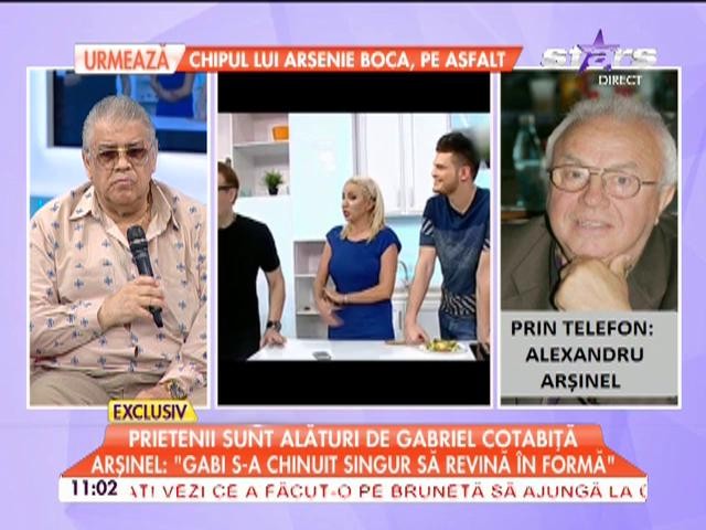 Alexandru Arşinel, despre şansele la viaţă ale lui Gabriel Cotabiţă: "E regretabil. S-a chinuit singur"