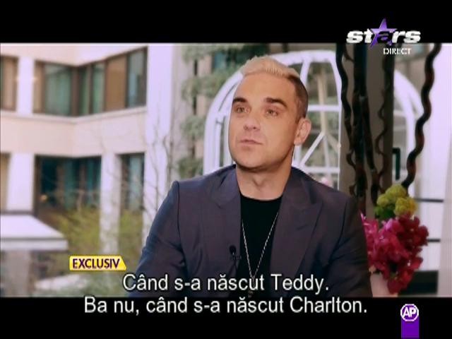 Robbie Williams, primul interviu pentru Rom&acirc;nia! Declaraţii de senzaţie