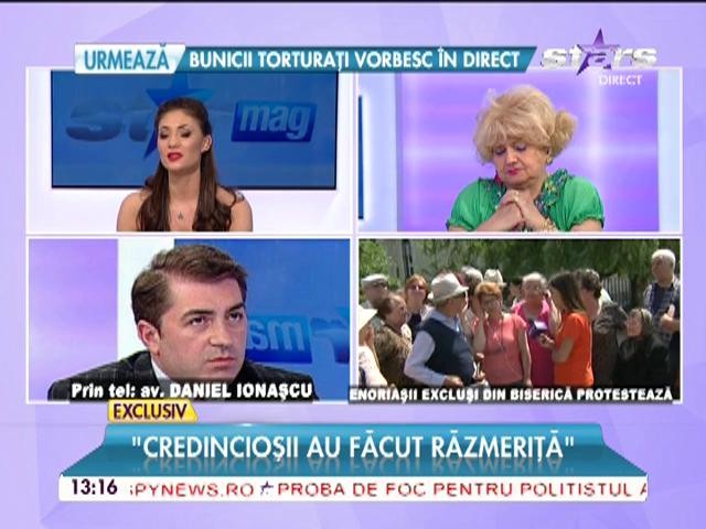 Enorişii care au fost excluşi din biserică protestează: "Vrem preotul &icirc;napoi!" 2