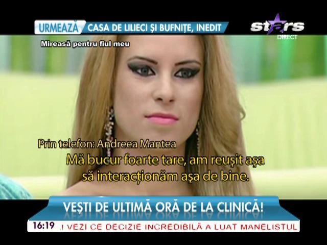 Prima fotografie cu diul Andreei mantea: "Eu şi David vă mulţumim pentru mesaje"
