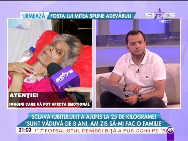 Ea este sclava iubitului! A ajuns la 25 de kilograme: "Sunt văduvă de 8 ani"