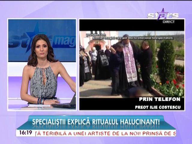 Imagini cutremurătoare! Ritual de exorcizare, &icirc;n public! Un bărbat este călcat &icirc;n picioare de un preot