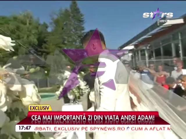 Momentul emoţionant &icirc;n care Anda Adam şi Sorin Andrei au spus "DA", &icirc;n faţa ofiţerului de stare de civilă