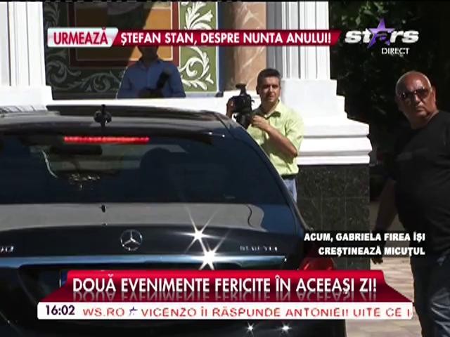 Gabriela Vr&acirc;nceanu Firea şi Florin Pandele &icirc;şi botează copilul! Imagini de la biserică