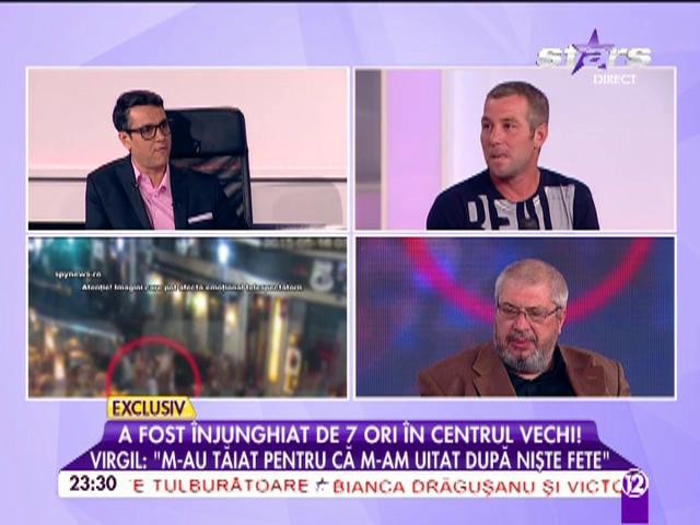 Imagini cutremurătoare cu bărbatul care a fost &icirc;njunghiat &icirc;n Centrul Vechi: "Am simţit o durere foarte mare!"