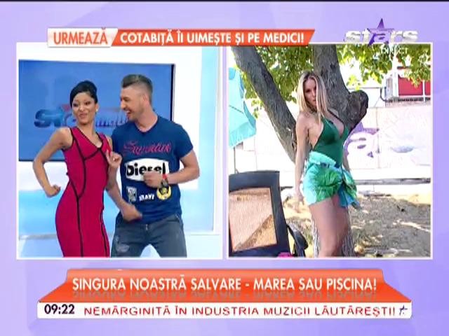 A &icirc;mbrăcat costumul de baie, &icirc;n direct! O asistentă TV, extrem de HOT de la prima oră