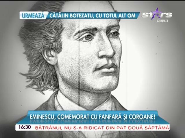 &Icirc;nghesuială la morm&acirc;ntul lui Mihai Eminescu! Poetul, comemorat cu fanfară şi coroane