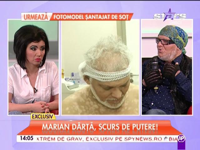 Marian Dârţă, din nou în lacrimi: "Trăiesc cu frică. Când mă trezesc, mă pipăi peste tot, prin cap, să nu îmi apară vreo gâlmă!"