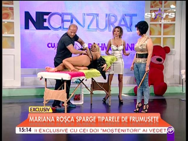 Mariana Roşca, în costum de baie, la TV! A vrut să arate cum se menţine în formă, dar s-a văzut un detaliu neplăcut