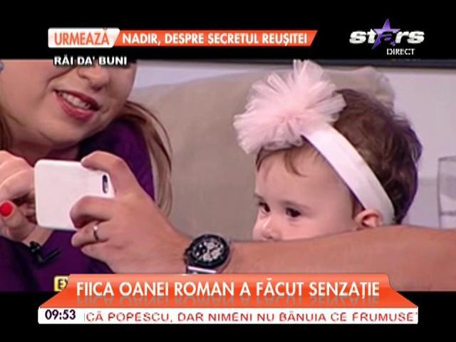 Oana Roman este m&acirc;ndră de fetiţa ei! Micuţa Maria Isabela a făcut senzaţie: "Cred că seamănă cu mine"