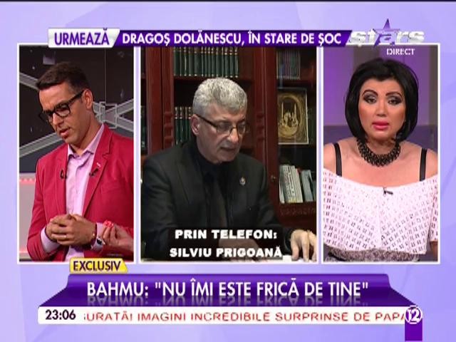 Silviu Prigoană şi Adriana Bahmuţeanu, confruntare &icirc;n direct: "Nu &icirc;mi este frică de tine. Nu te mai iubesc"