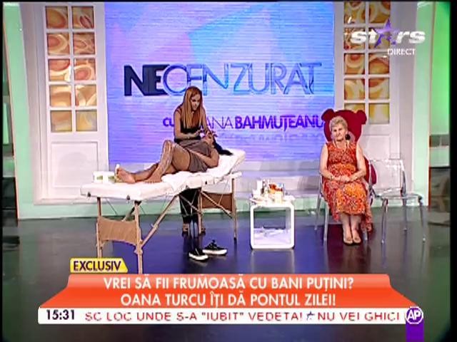 Vrei să fii frumoasă cu bani puţini? Oana Turcu te învaţă pontul zilei