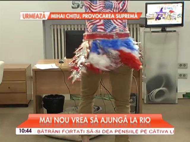 Madam Sclerohouse se pregăteşte pentru carnavalul de la Rio! A făcut spectacol &icirc;n redacţia Antena Stars