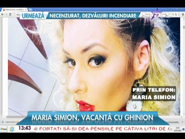 Maria Simion, vacanţă cu ghinion!
