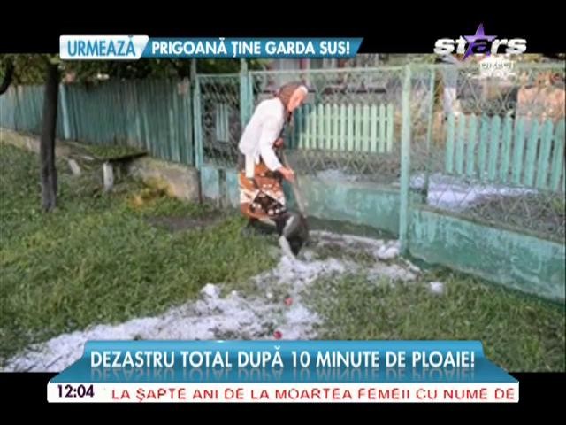 Dezastru total după 10 minute de ploaie! Potopul s-a abătut din senin asupra lor!