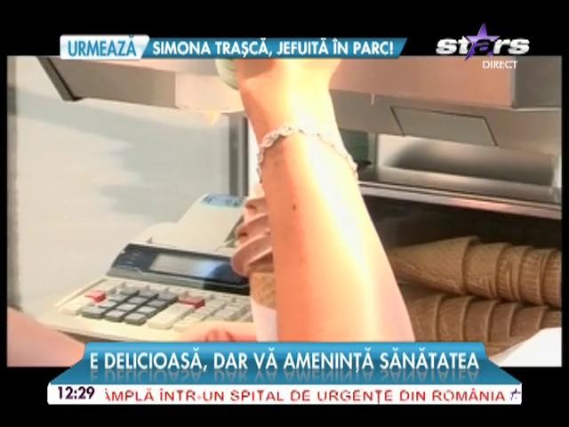E delicioasă, dar vă ameninţă sănătatea. Ce pericole ascunde &icirc;ngheţata de la colţul străzii