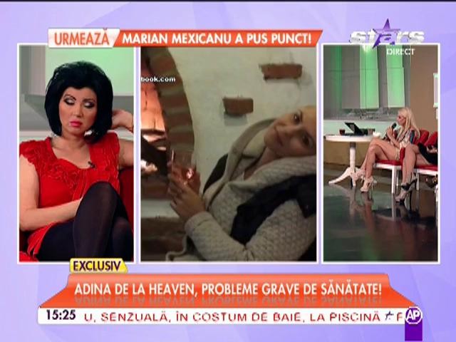 Adina de la Heaven, probleme grave de sănătate! Cum se simte după ce a ajuns de urgenţă la spital