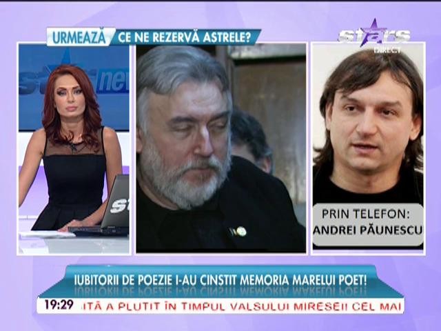 Adrian Păunescu ar fi &icirc;mplinit 72 de ani! Iubitorii de lectură i-au cinstit memoria marelul poet