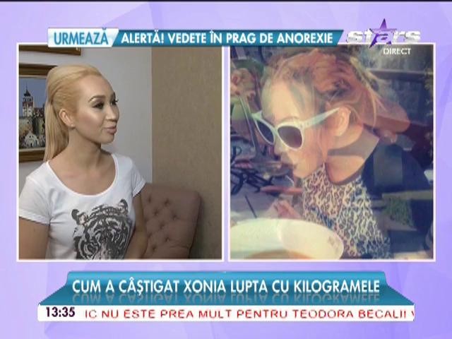 Cum a c&acirc;ştigat Xonia lupta cu kilogramele? "Iubesc"