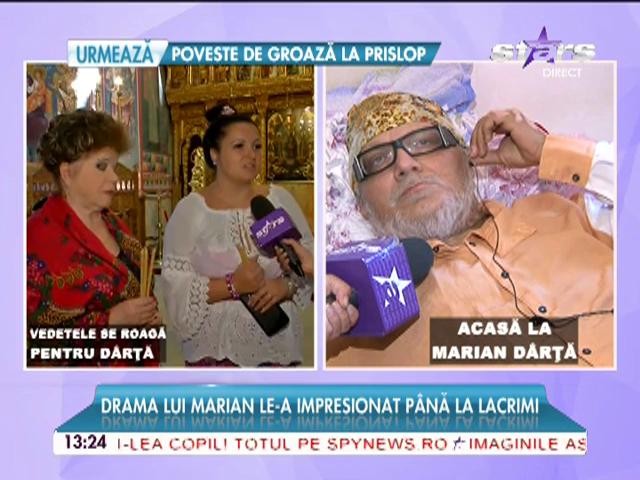 Vedetele se roagă la biserică pentru Marian D&acirc;rţă! Drama lui le-a impresionat p&acirc;nă la lacrimi