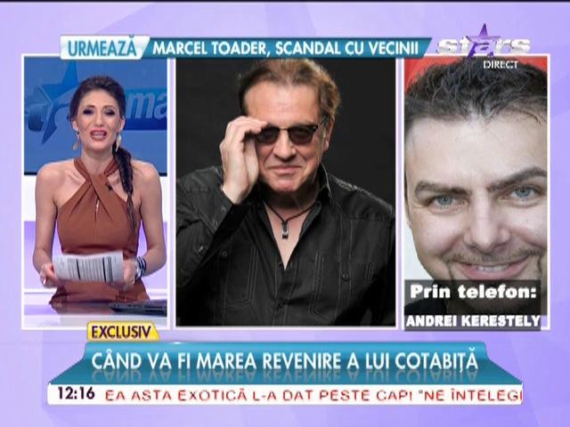 Gabriel Cotabiţă revine pe scenă! Aşa sună noua piesă a artistului