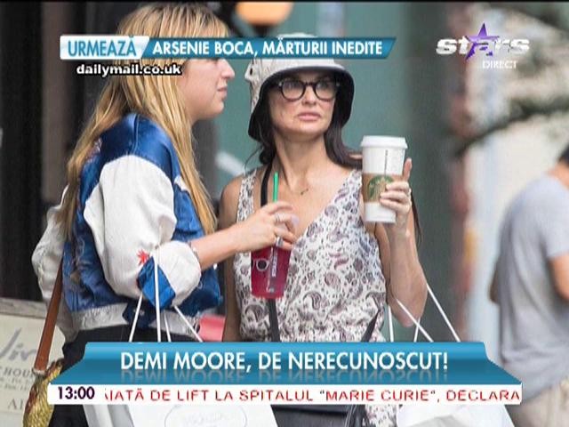 Demi Moore are faţa distrusă! La 52 de ani are mari probleme cu ridurile