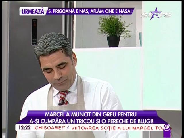 Marcel Toader a muncit din greu pentru a-şi cumpăra o cămaşă şi o pereche de blugi: "Am învăţat meserie"