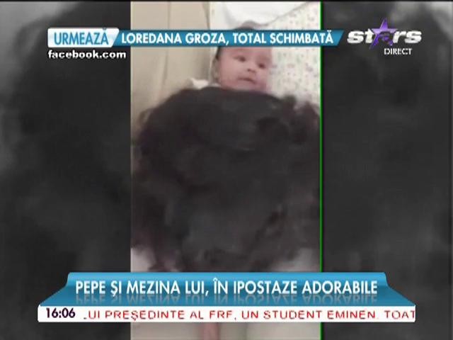 Pepe, despre Rosa Alexandra: "E foarte cuminte, z&acirc;mbeşte mereu"