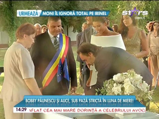 Bobby Păunescu și Alice Peneacă au plecat &icirc;n luna de miere! Cine i-a &icirc;nsoţit &icirc;n vacanţa de vis?