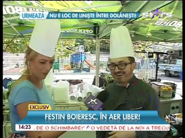 Festin boiesc, &icirc;n aer liber! Celebrul bucătar petrişor pregăteşte cele mai tari specialităţi
