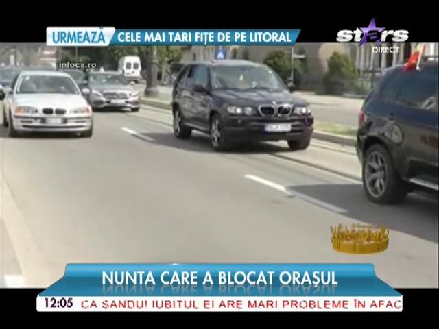 Nunta care a blocat oraşul!  Imaginile sunt uluitoare